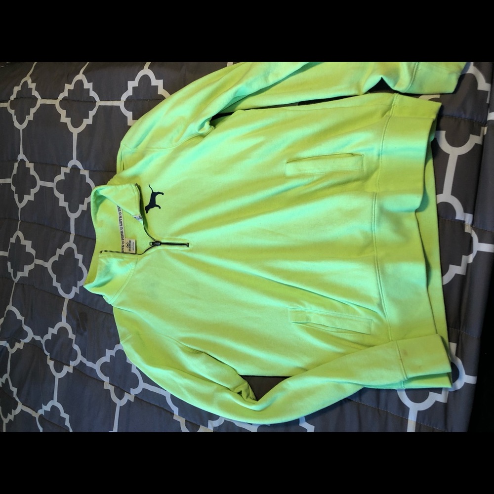 Neon green PINK sweater